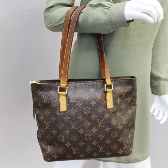 Louis Vuitton Authentic Monogram Leather Cabas Piano Tote - Picture 2 of 13